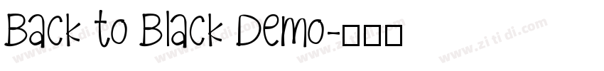 Back to Black Demo字体转换